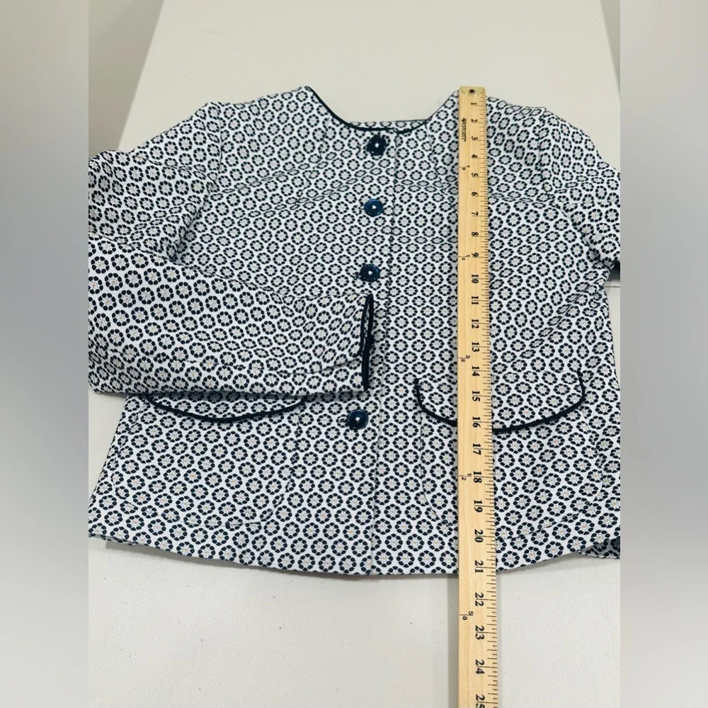 Brooks Brothers Floral Jacquard Cropped Jacket Size‎ 8 - Picture 14 of 15